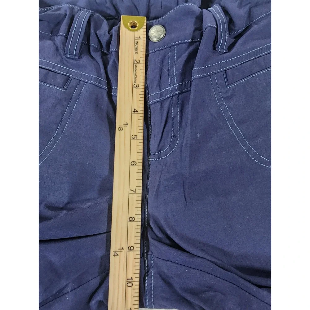 Athleta Dipper Bermuda Shorts Womens 12 Blue Hiking Outdoor Cargo Utility